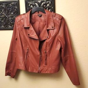 City Chic Whipstitch Biker jacket